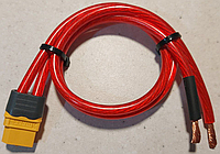 Разъем Amass XT60 FEMALE (Мама) кабель питания AWG12  1 м красный+красный