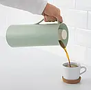 Термос питний з ручкою 1 літр IKEA BEHÖVD зі скляною колбою, фото 3