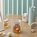 Термос питний з ручкою 1 літр IKEA BEHÖVD зі скляною колбою, фото 5