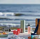 Термос питний з ручкою 1 літр IKEA BEHÖVD зі скляною колбою, фото 7