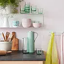 Термос питний з ручкою 1 літр IKEA BEHÖVD зі скляною колбою, фото 4