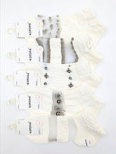 Жіночі короткі літні шкарпетки Корона ніжні, сітка, бавовна , розмір 36-41, 10 пар/уп мікс