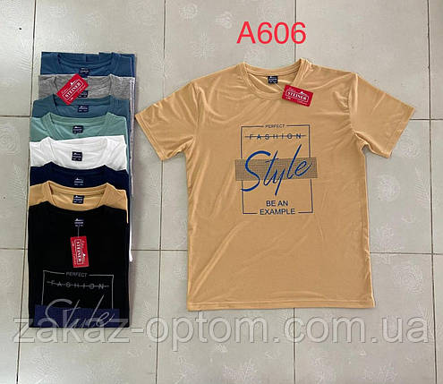 Футболка чоловіча оптом (2XL-5XL) Китай А606-119427, фото 1
