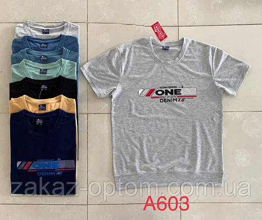 Футболка чоловіча оптом (2XL-5XL) Китай А603-119428, фото 1
