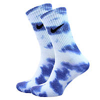 Мужские носки Nike tie-dye 41-45 Color высокие цветные найк тай дай