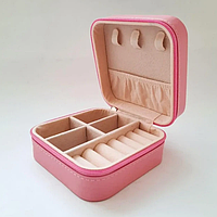 Скринька для зберігання прикрас Рожевий, органайзер для біжутерії, скринька органайзер BIMA