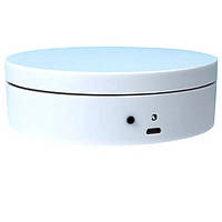 Обертовий стіл для предметного знімання Mini Electric Turntable 12 см White CNV