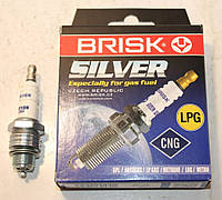 Свічка запалювання 402 двигун, Газ 2705, 53, 33 Brisk Silver під газове обладнання ГБО (комплект)