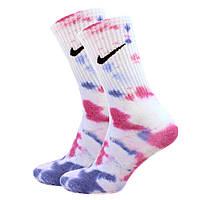 Мужские носки Nike tie-dye 41-45 Color высокие цветные найк тай дай Tokyo