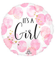 Воздушный шарик "It's a girl", США, Ø - 45 см