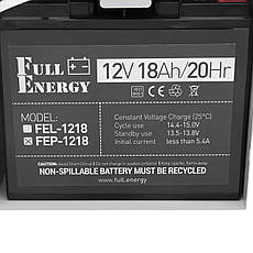 Аварійний блок безперебійного живлення Full Energy BBG-1210/8 з акумулятором 12V/10A, фото 6