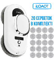 Робот мойщик окон iLOAOT H-01 с 20 салфетками (аналог Chovery, Purukai, Hobot)