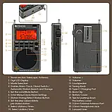 Радіоприймач Retekess TR110 (FM, MW, SW, AIR, CB, VHF, UHF, WX, HAM), фото 3