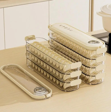 Контейнер 4-х рядний для зберігання заморожених пельменів та вареників DB-4