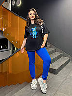 Костюм женский прогулочный штаны+футболка 50-52,54-56,58-60 (5) "Miss" Sin1488-468 zam zam