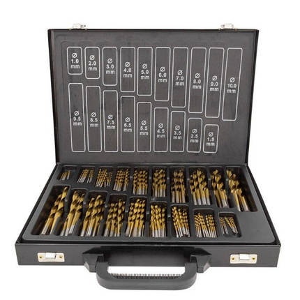 Свердла по металу, набір 170пр. Rockforce RF-924U170, фото 1