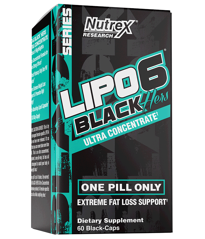 Жироспалювач Lipo 6 Black Hers Ultra Concentrate Nutrex, 60 капсул