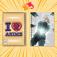 Блокнот на пружині в клітинку 48 арк. Kaiju No. 8 / Кайдзю 8 04