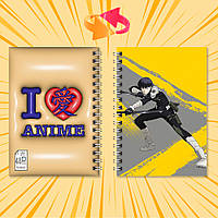 Блокнот на пружині в клітинку 48 арк. Kaiju No. 8 / Кайдзю 8 08