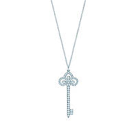 Серебряная подвеска Fleur de Lis Key Tiffany & Co