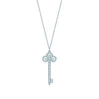 Серебряная подвеска Fleur de Lis Key Tiffany & Co