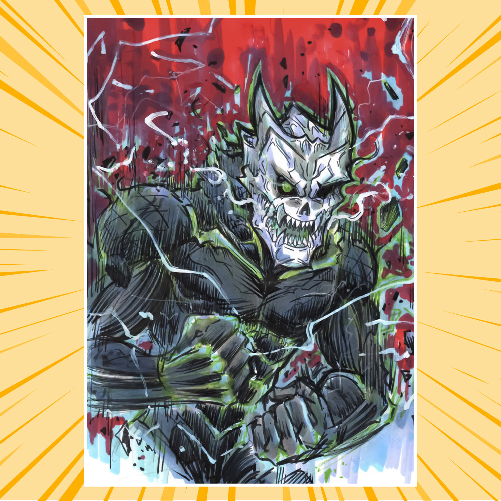Плакат А4 Аніме Kaiju No. 8 / Кайдзю 8 005
