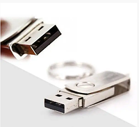 Стальная USB флешка 2.0 с защитой от влаги на 16 Гб
