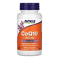 Коензим Q10 NOW CoQ10 200 mg (60 вега-капс)