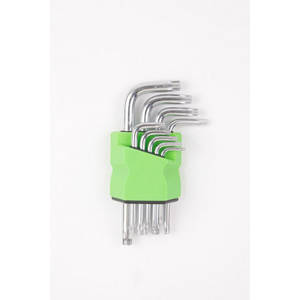 Набір ключів TORX Г-подібних, 9пр.(Т10,15,20,25,27,30,40,45,50),в блістері