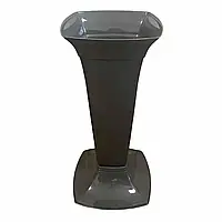 Ваза для квітів 3л висока із подставкою 39см (чорна) Lamela