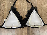 Вкладиші силіконові пушап 11*11,5*1,3 см трикутні пуш ап у бюстгальтер купальник, фото 6