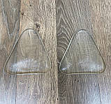 Вкладиші силіконові пушап 11*11,5*1,3 см трикутні пуш ап у бюстгальтер купальник, фото 3