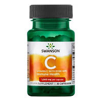 Swanson Vitamin C 1000 mg with Rose Hips 30 капсул Свонсон Витамин С Шиповник