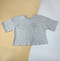 Детская футболка топ серого цвета бренд George 104-110 см