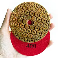 Алмазный шлифовальный круг на липучке #400 RED Черепашка