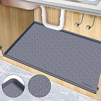 Коврик под раковину, водонепроницаемый силиконовый поддон под раковину для кухонных и прачечных шкафов