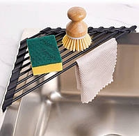 Сушилка для посуды Tomorotec с силиконовым покрытием треугольная рулонная из нержавеющей стали