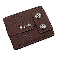 Кошелек мужской 'Chaulis' 2 магнита+кнопка 12*9.5см (S0124) темно- коричневый