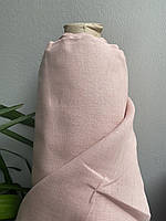 Нежно-персиковая льняная ткань, ширина 220 см, цвет 1503