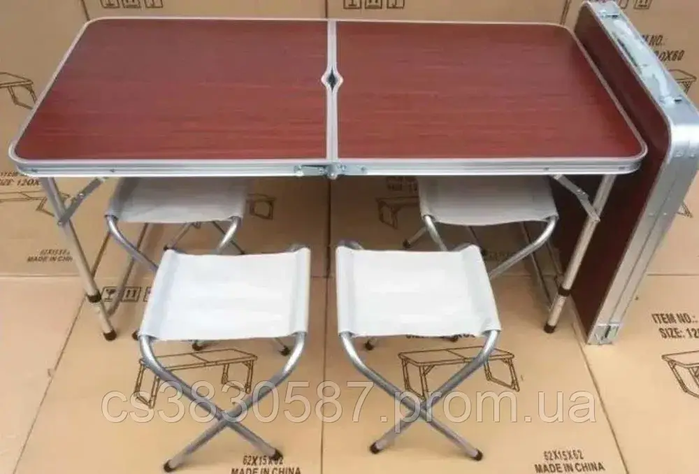 Портативний стіл для відпочинку на природі з розкладними стільцями, Складні меблі для пікніка DDD