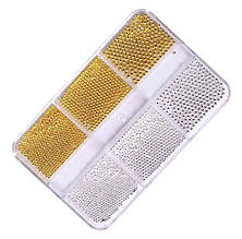 Бульйонки для дизайну нігтів (срібло та золото - різних розмірів), 389