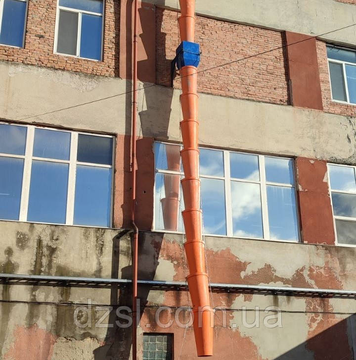 Сміттєскидач 20 м, сміттєспуск будівельний, рукав для скидання сміття
