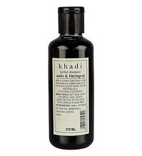 Трав'яний шампунь Кхаді Амла Брингарадж, Khadi Herbal Shampoo Amla & Bhringraj, 210 мл