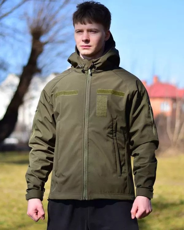 Куртка КОДОР Softshell з флісом Olive (V1Olive) РОЗМІР XXL