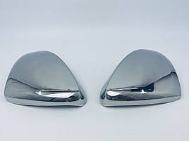 Накладки на зеркала (2 шт, нерж) - Volkswagen Touran 2015 - 2018 (TAN24)