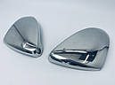 Накладки на зеркала (2 шт, нерж) - Volkswagen Touran 2015 - 2018 (TAN24), фото 2