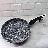 Сковорода EDENBERG EB-9155 26 см, Сковорідка без кришки литий алюміній з гранітним антипригарним покриттям, фото 5