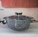 Казан EDENBERG EB-3976 (EB-8004) 2.3, Каструля-котел з гранітним антипригарним покриттям, фото 3