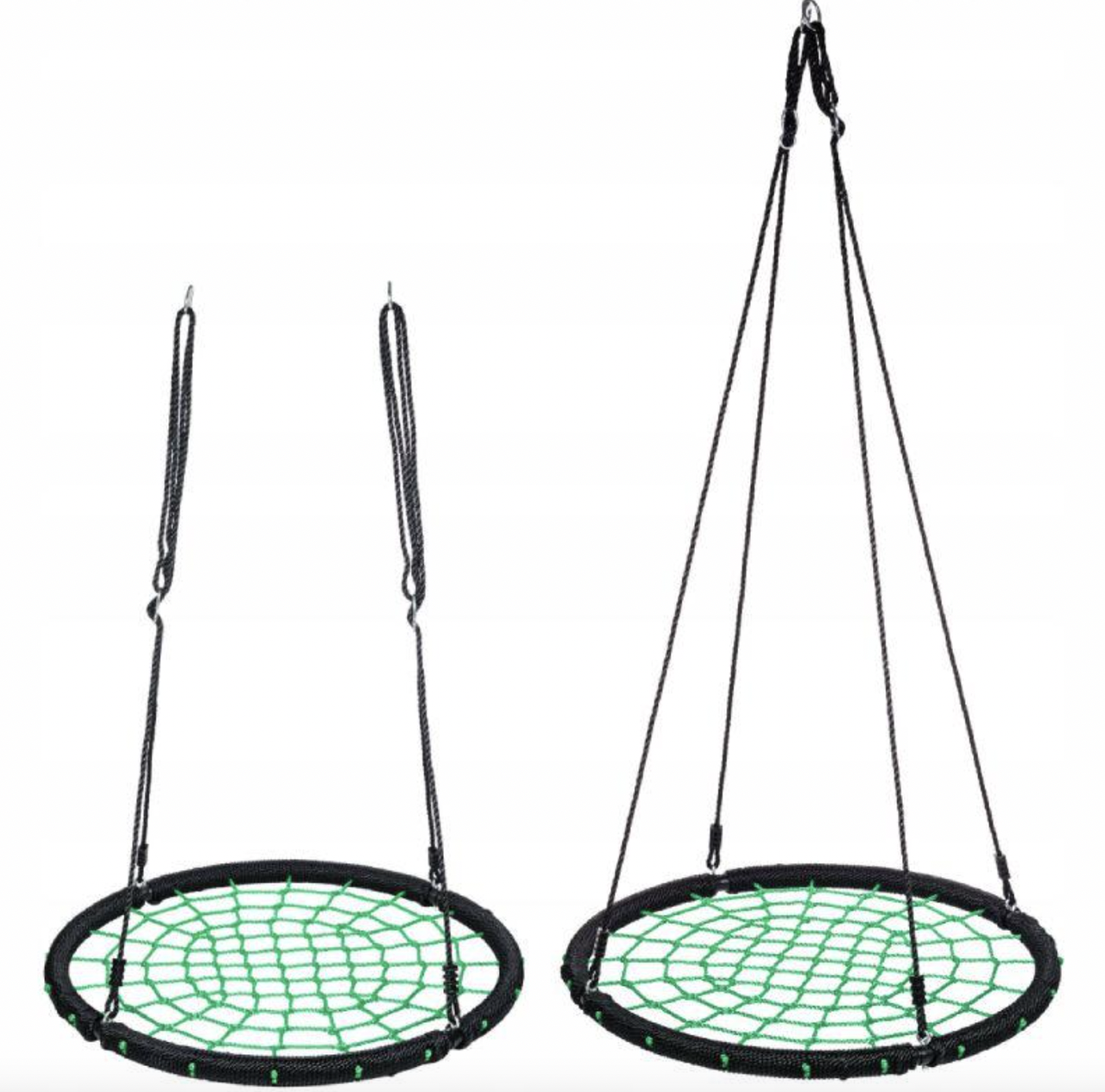 Садова гойдалка 240кг Tini Mini Pro діаметр 120см качеля зелена кокон, фото 1