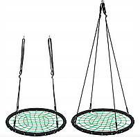 Садова гойдалка 240кг Tini Mini Pro діаметр 120см качеля зелена кокон